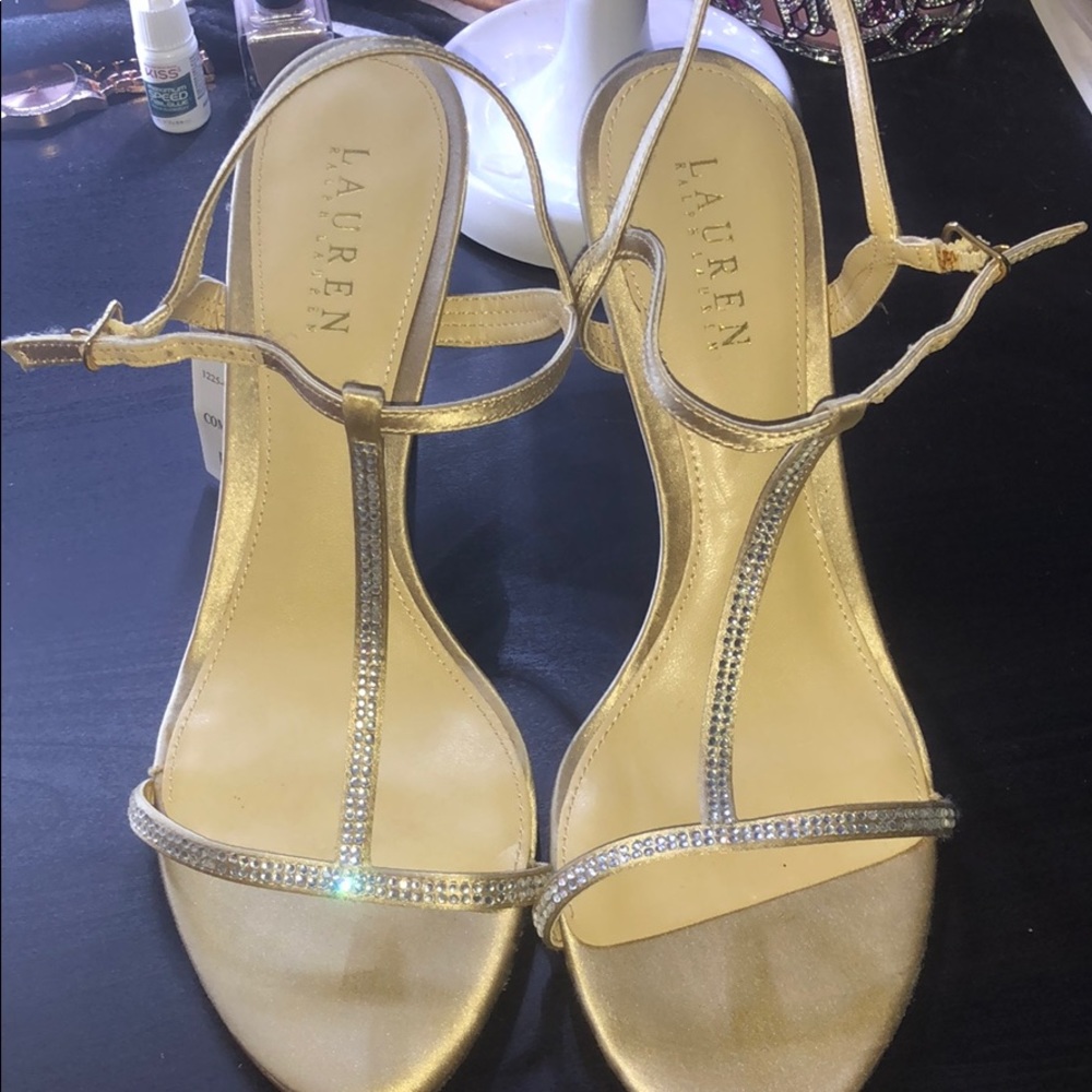 Gold heels